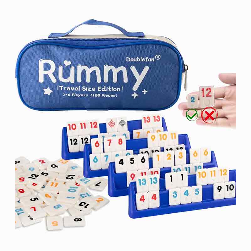 6 jucători Mini Rummy Number Card Game Set