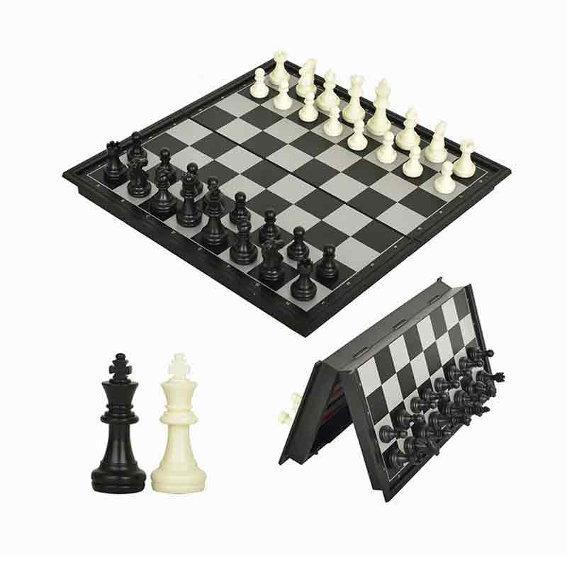 Dimensiunea călătoriei Set de șah din plastic magnetic